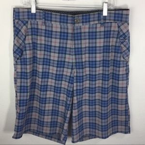 Lululemon Kahuna Plaid Athletic Golf Shorts Sz 36